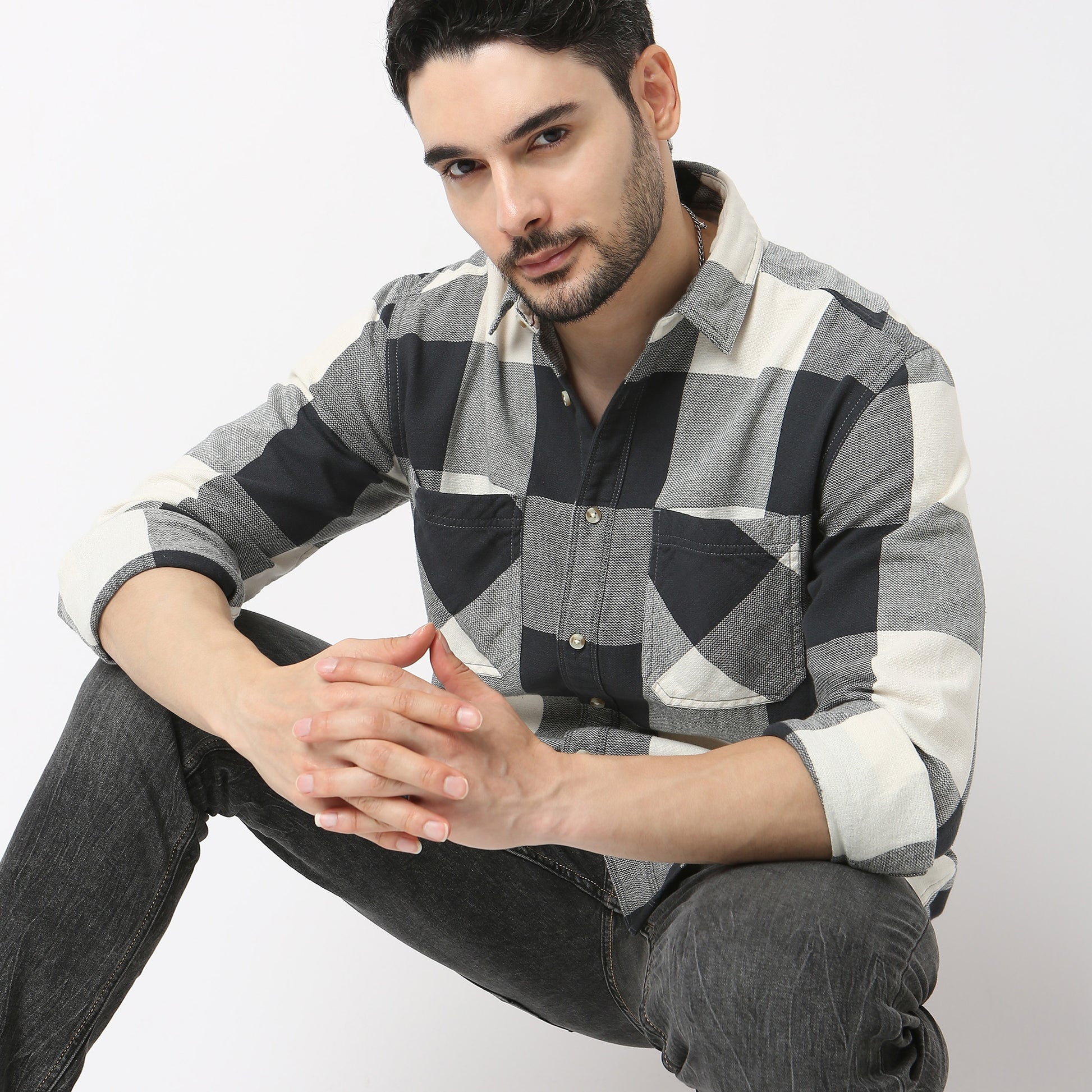 Regular Fit Checkered Lumber Jack Shirts