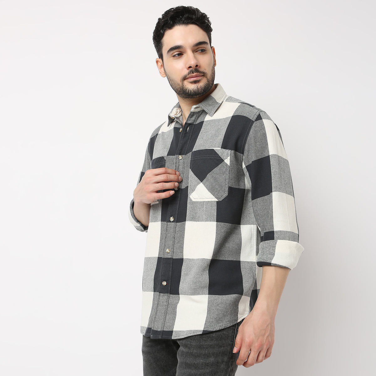 Regular Fit Checkered Lumber Jack Shirts