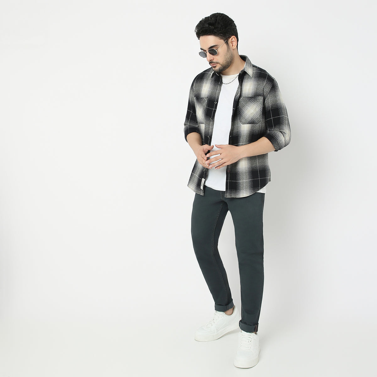 Regular Fit Checkered Lumber Jack Shirt