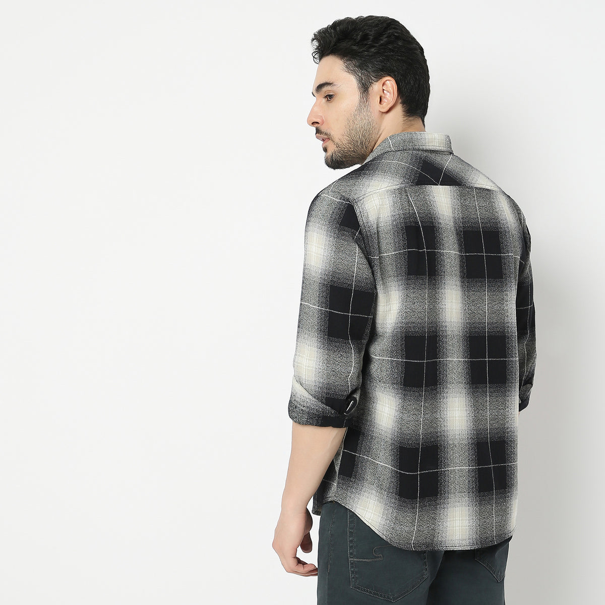 Regular Fit Checkered Lumber Jack Shirt