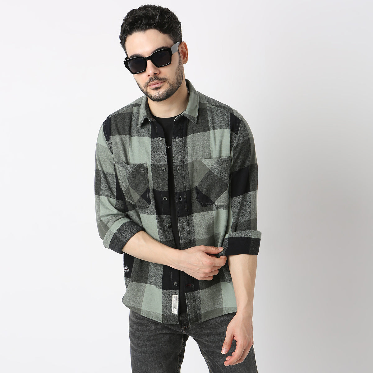 Regular Fit Checkered Lumber Jack Shirts