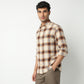 Regular Fit Checkered Shirt Collar Regular Length Shirt