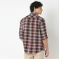 Regular Fit Checkered Shirt Collar Regular Length Shirt