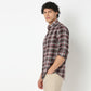 Regular Fit Checkered Shirt Collar Regular Length Shirt