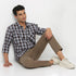 Regular Fit Checkered Shirt Collar Shirt