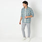 Regular Fit Checkered Shirt Collar Shirt