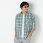 Regular Fit Checkered Shirt Collar Shirt