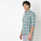 Regular Fit Checkered Shirt Collar Shirt