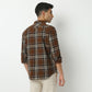 Regular Fit Checkered Shirt Collar Shirt