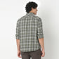 Collar Full Sleeve Checkered Shirt