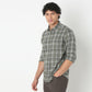 Collar Full Sleeve Checkered Shirt