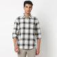 Regular Fit Checkered Shirt Collar Shirt
