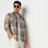 Cotton Double Pocket Checkered Lumber Jack Shirt