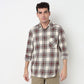 Buy Men Regular Fit Checkered Full Sleeve Shirt  - Style Union