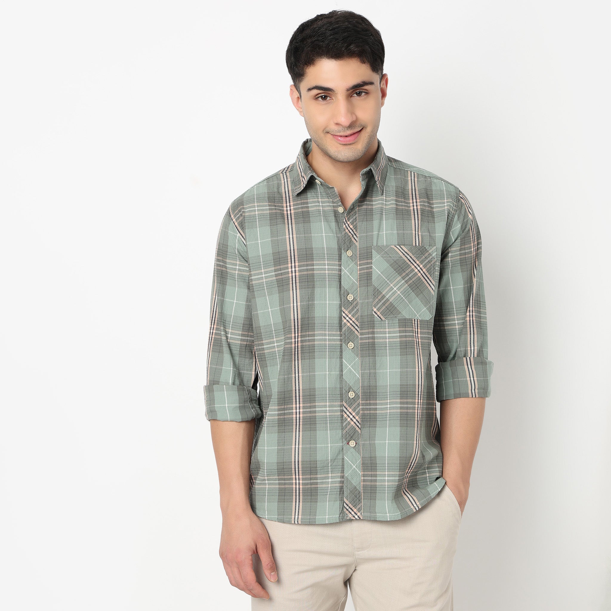 Cotton Checkered Victor Shirt