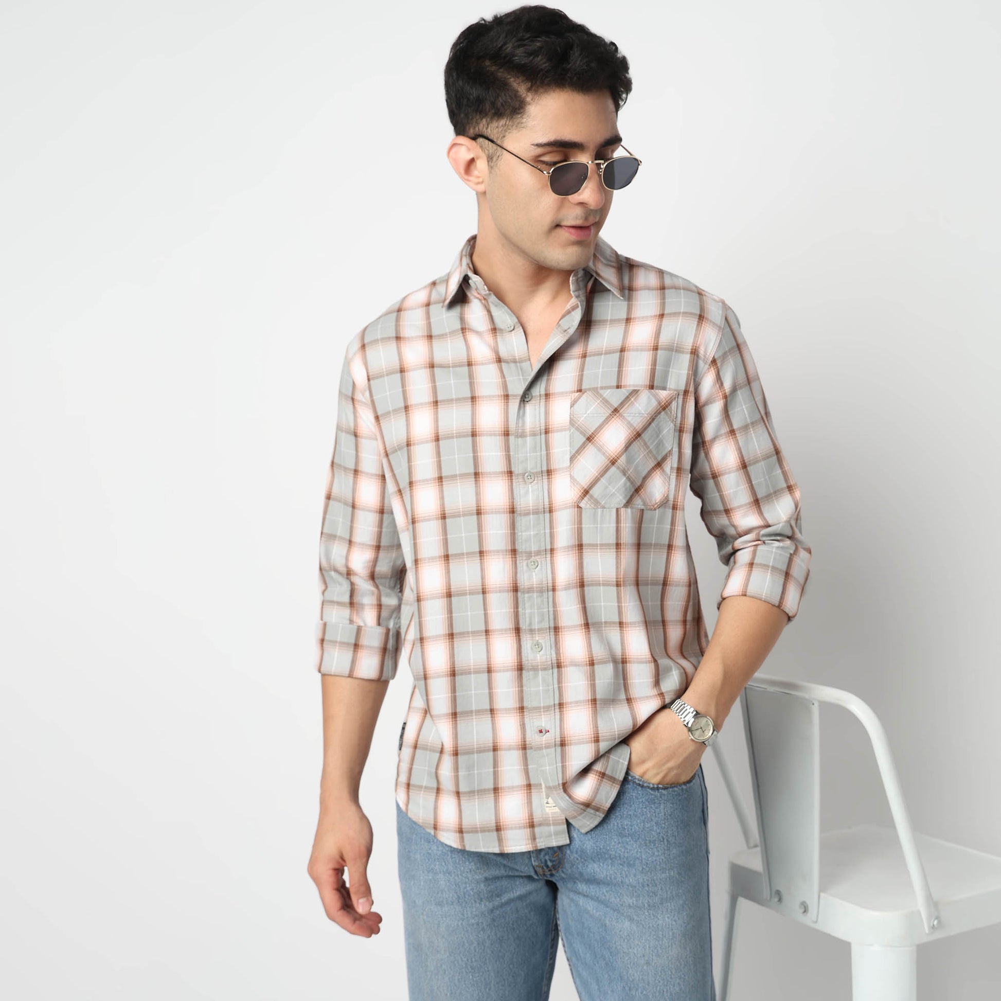 Cotton Chekered Ranger Shirt 