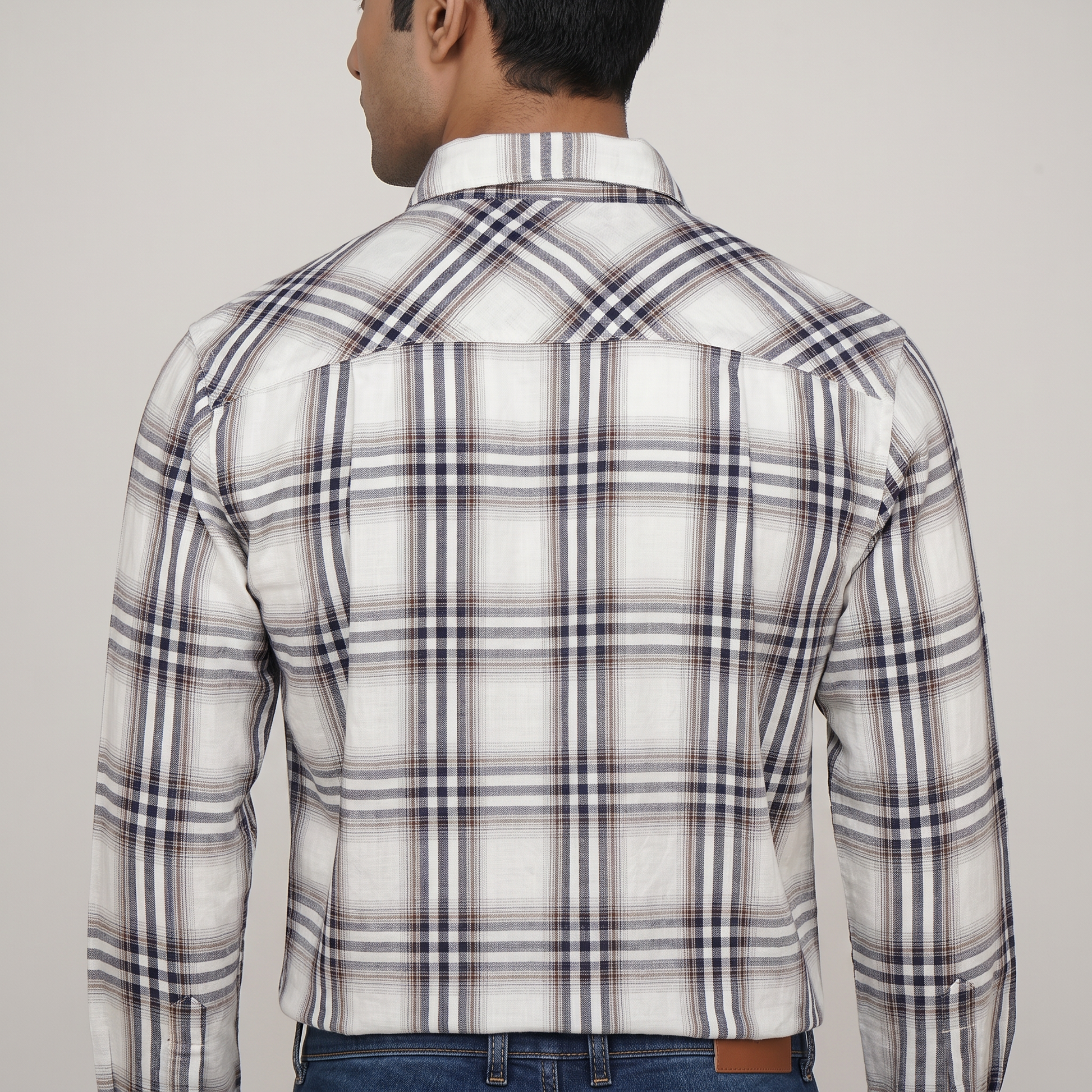 Cotton Double Pocket Checkered Shirt