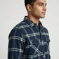 Mens Double Pocket Check Shirt