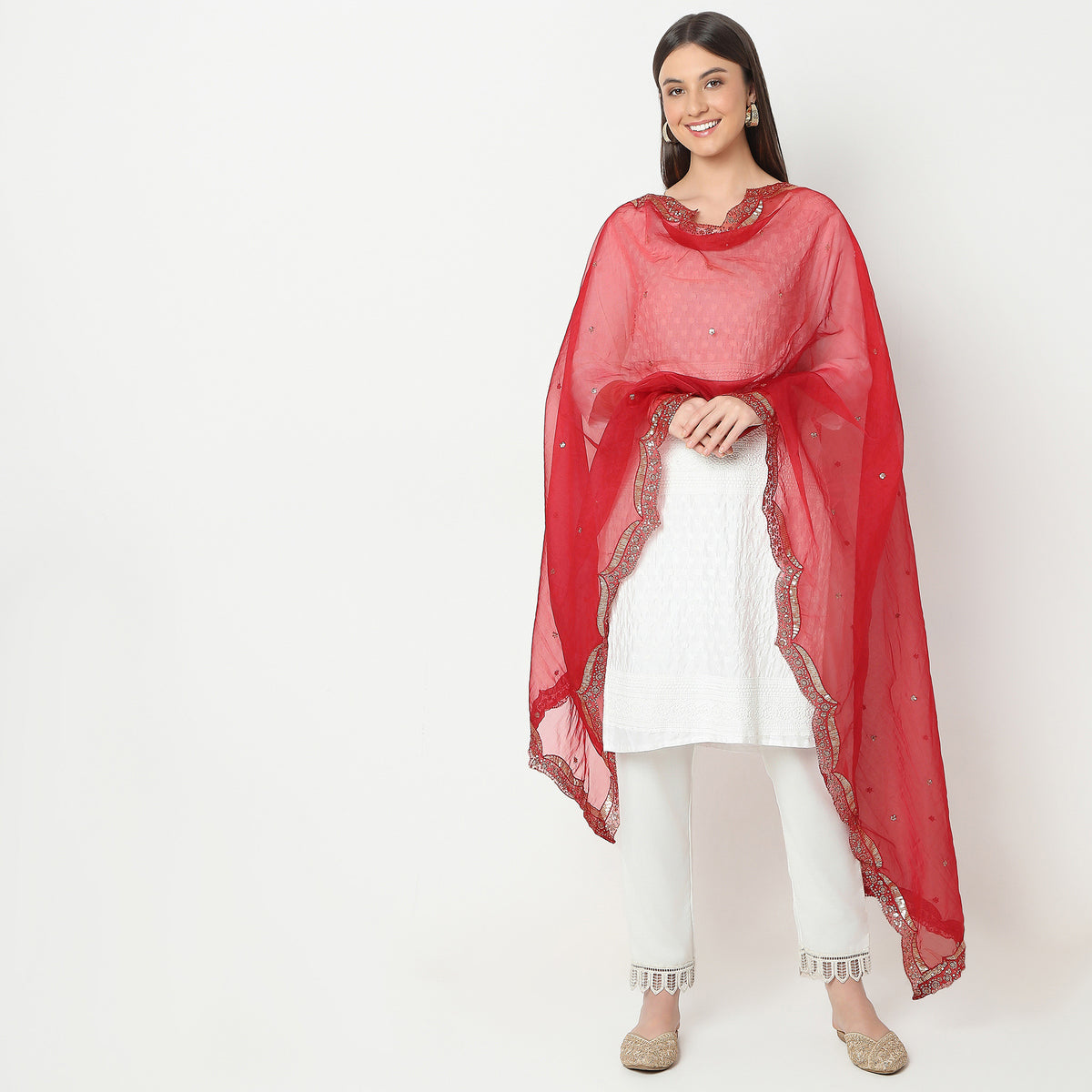 Polyester Embellished Dupatta