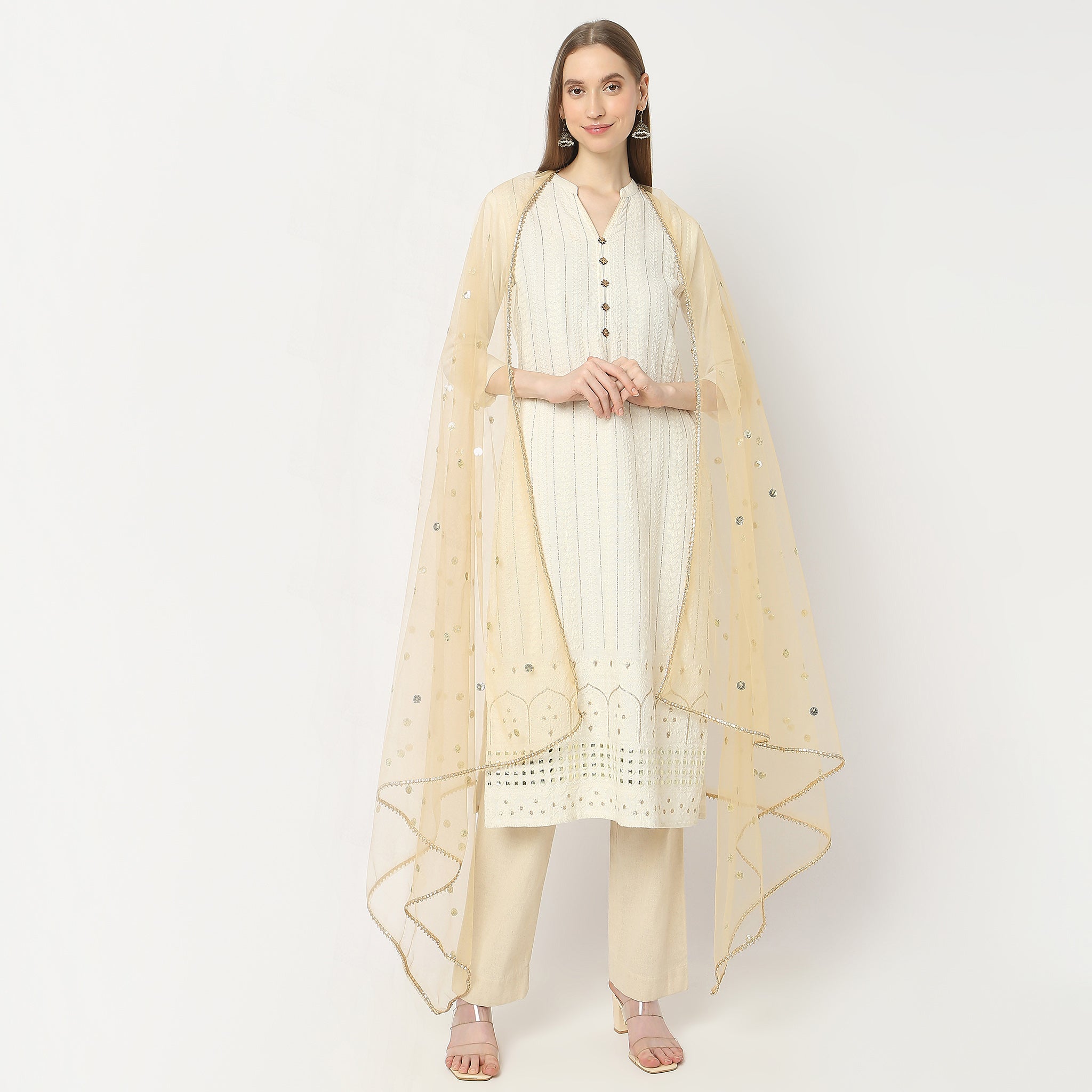 Polyester Embellished Dupatta