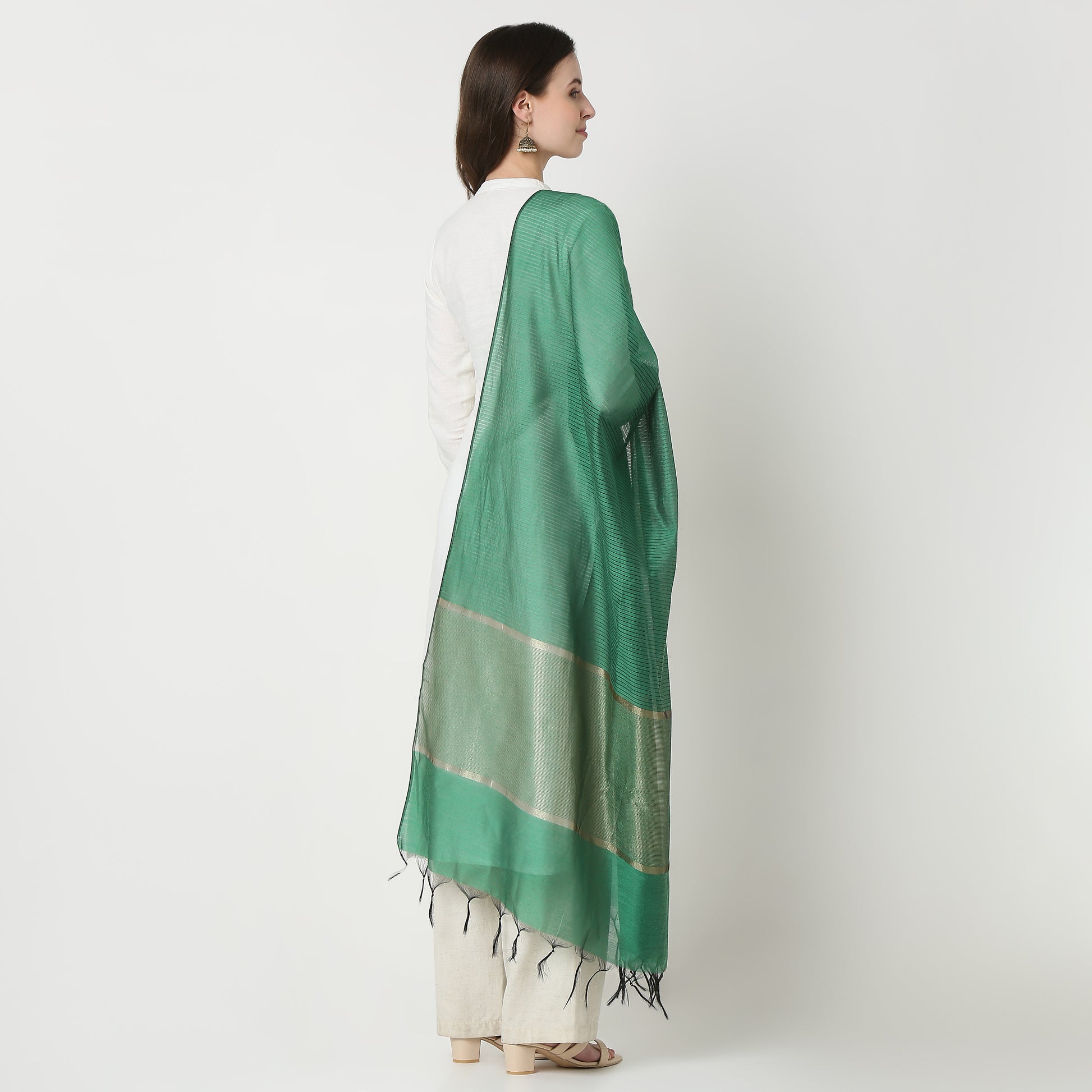 Golden Zari Dupatta