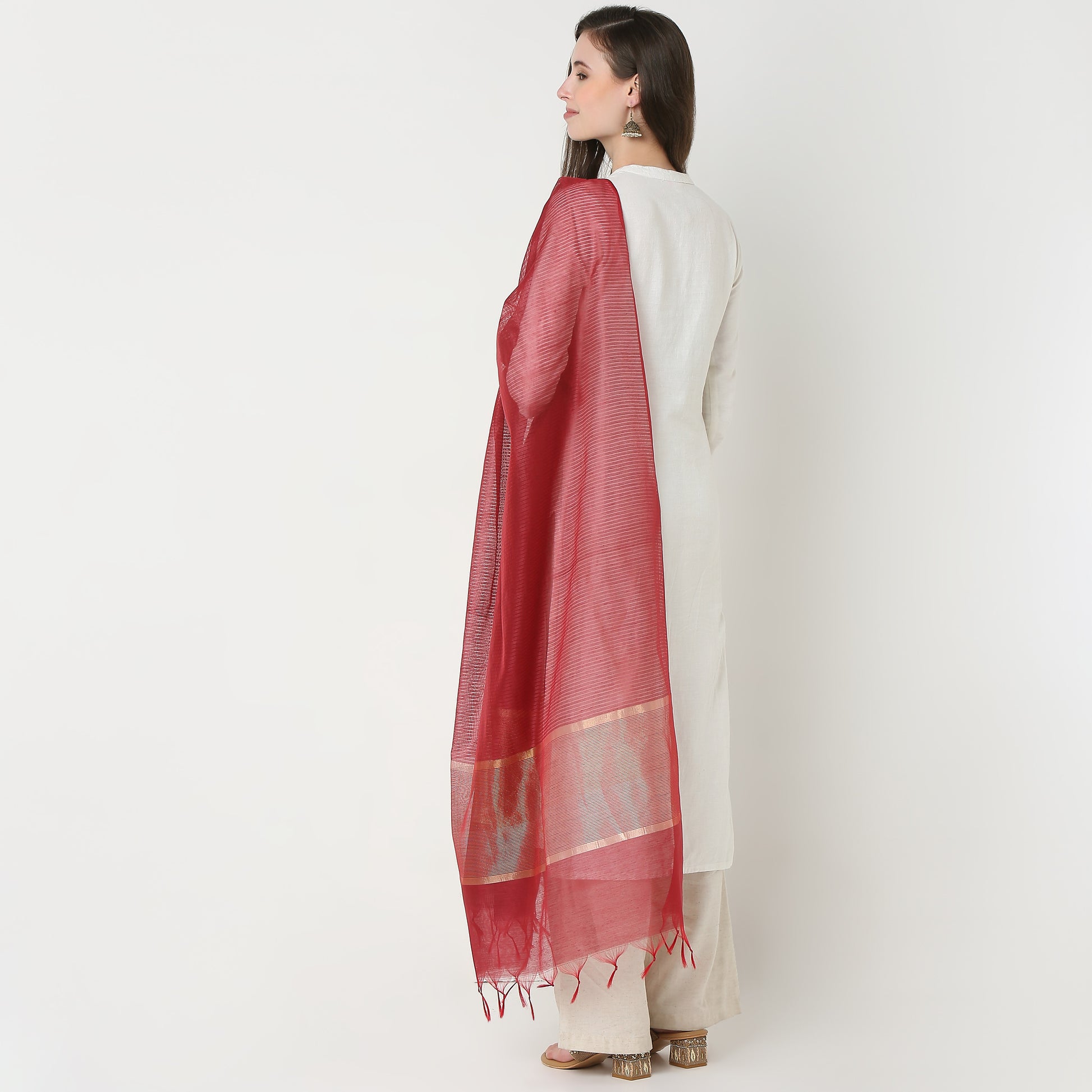 Golden Zari Dupatta