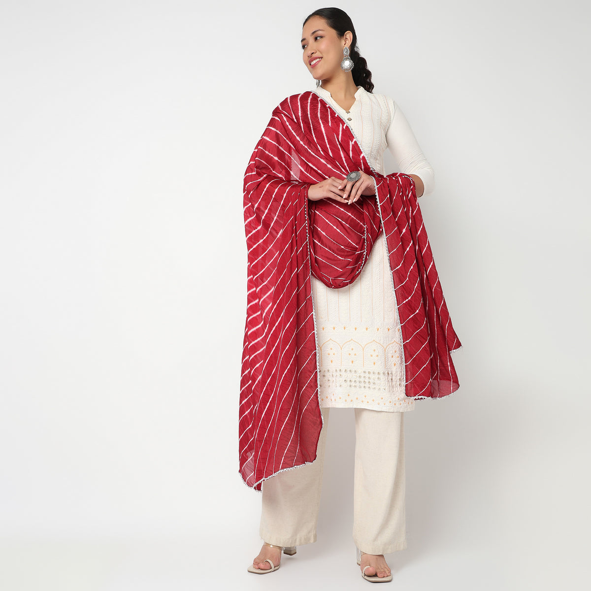Tie- Dye Poly Silk Dupatta