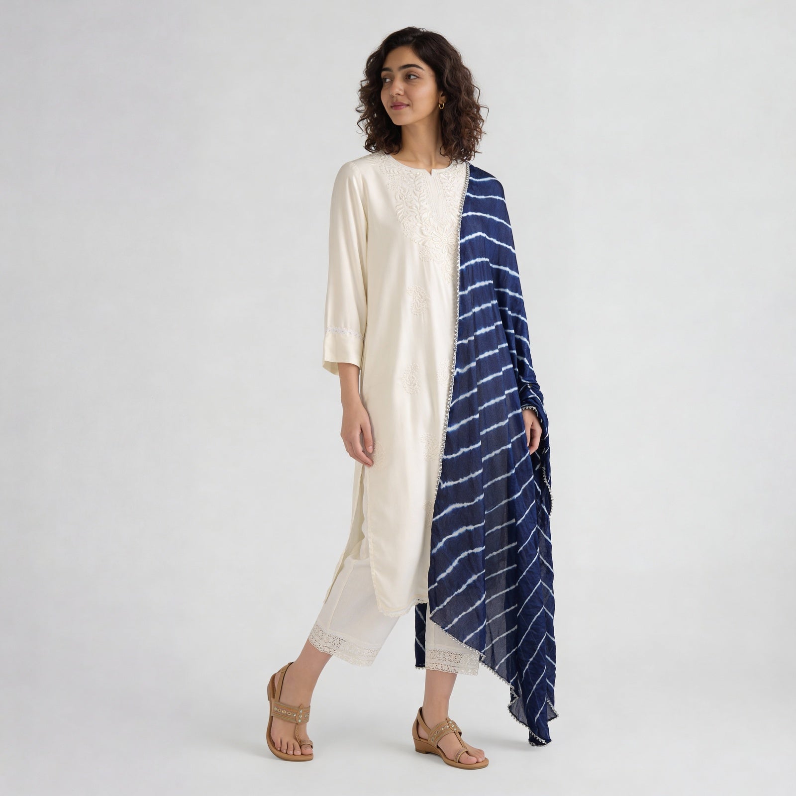 Tie- Dye Poly Silk Dupatta