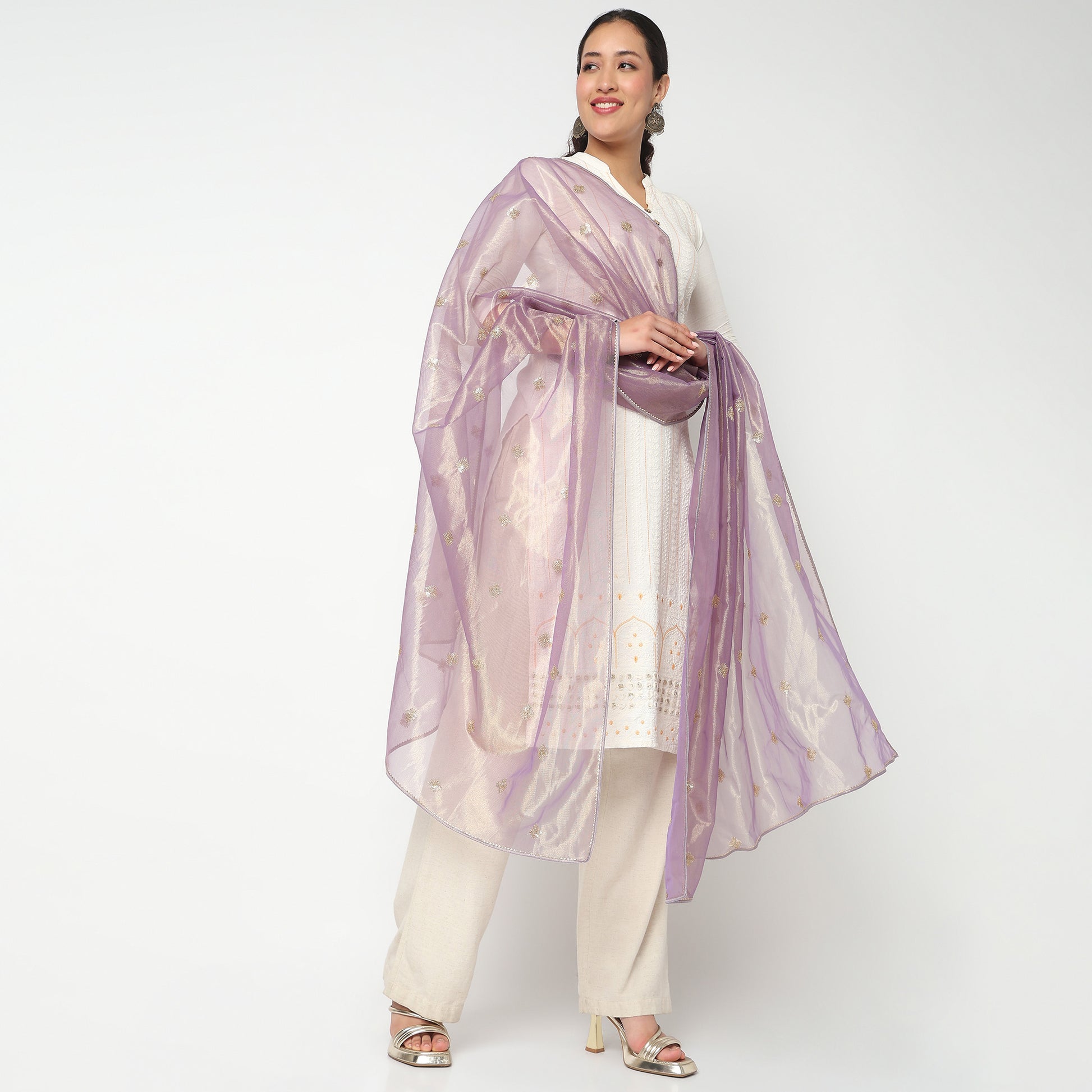 Embellished Poly Silk Dupatta