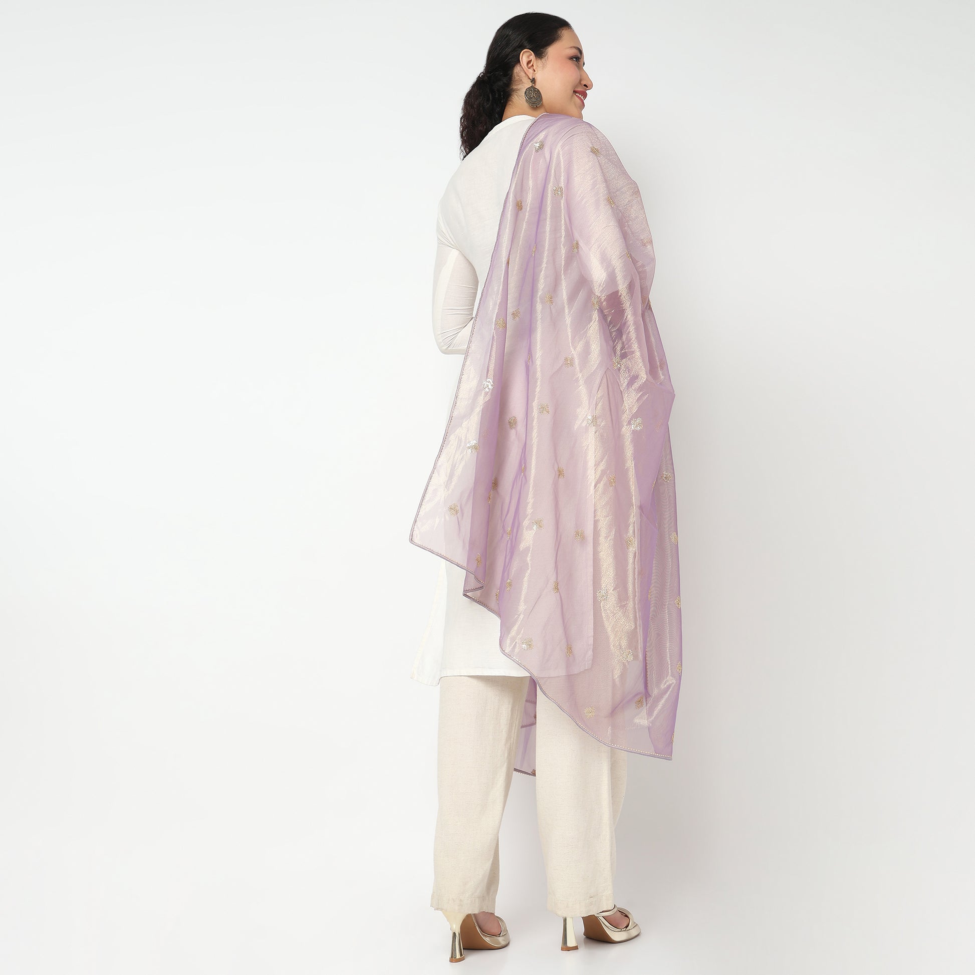 Embellished Poly Silk Dupatta