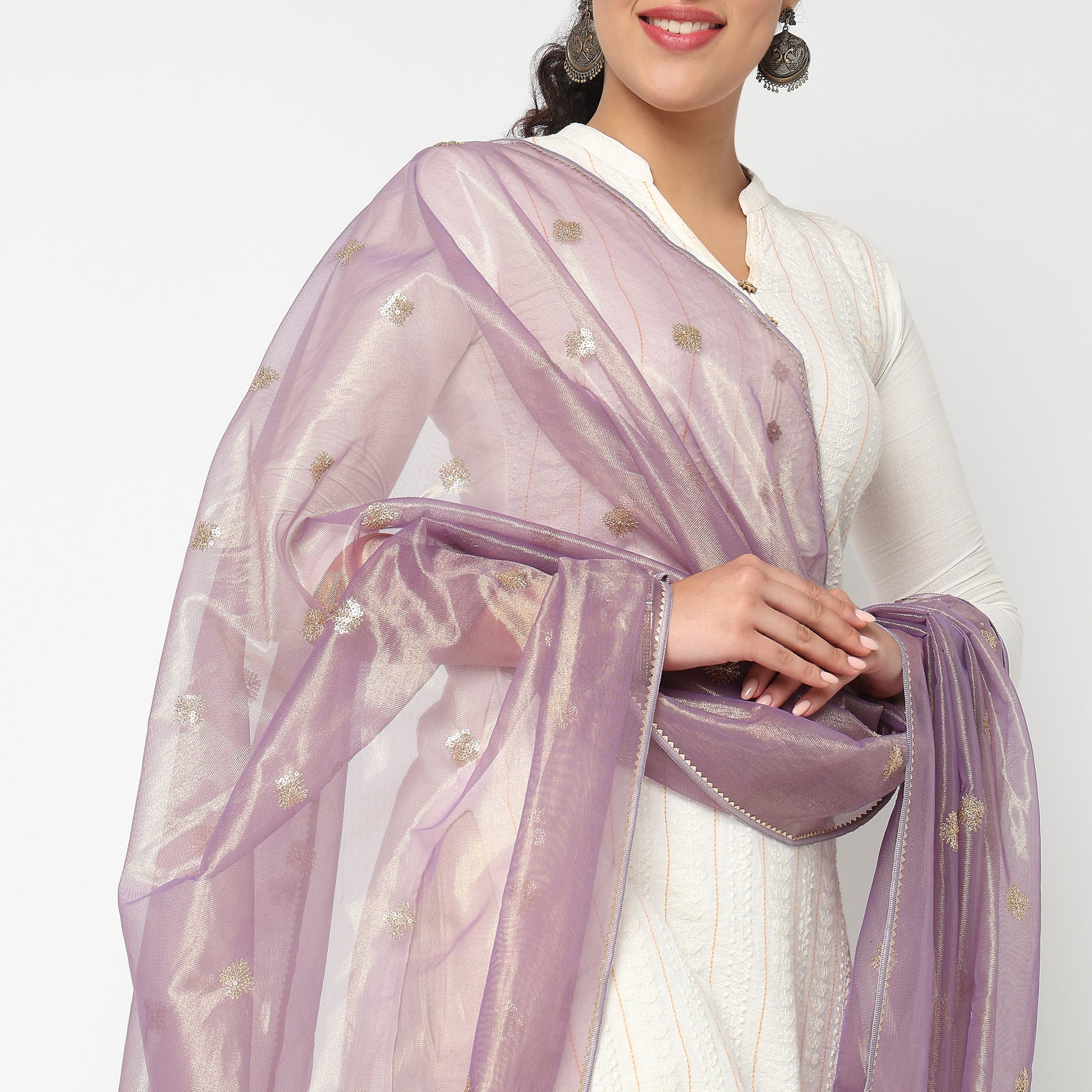 Embellished Poly Silk Dupatta