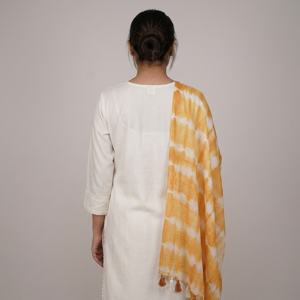 Cotton Printed Shibori Dupatta