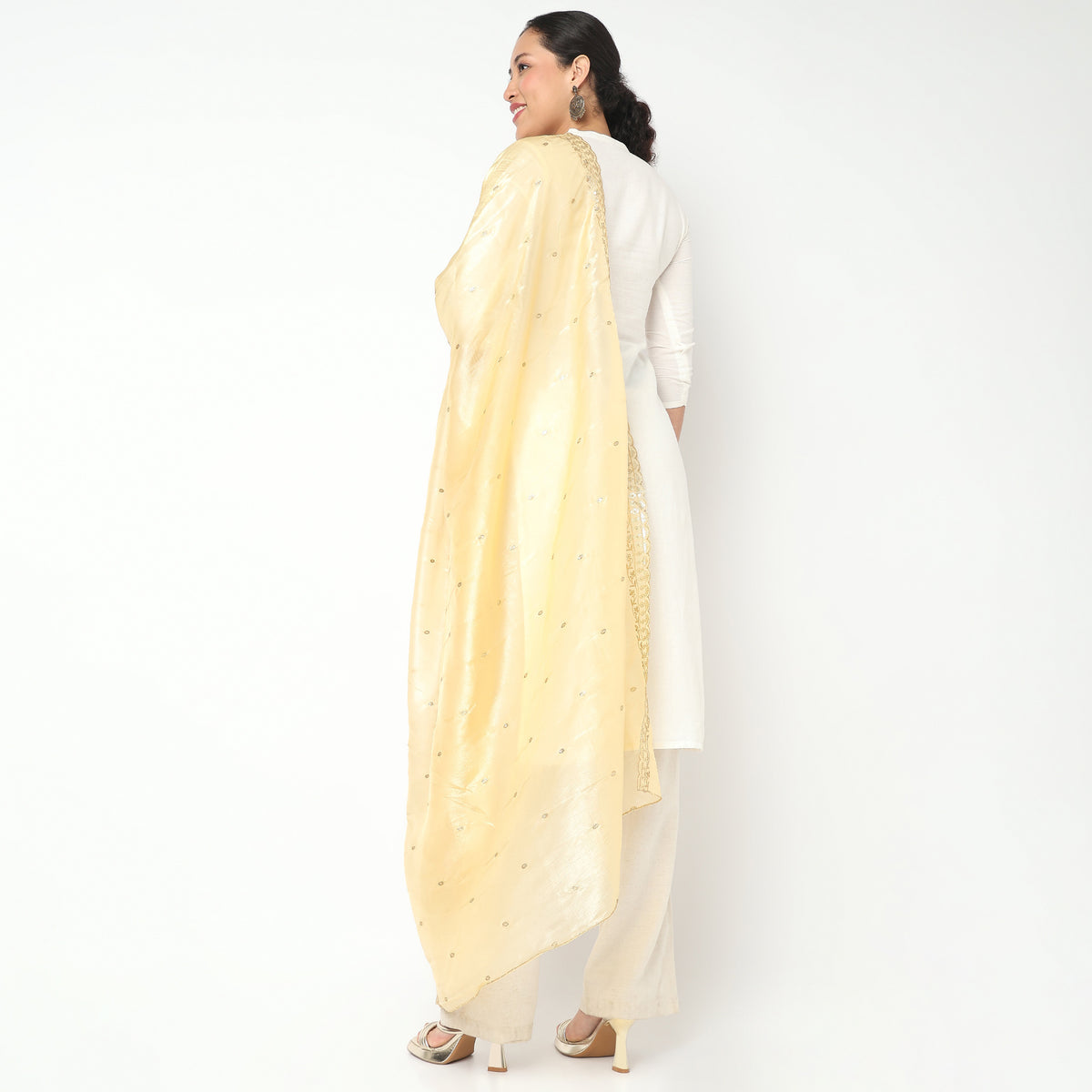 Embellished Poly Silk Dupatta
