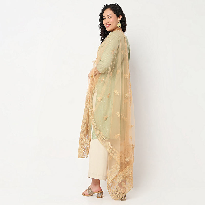 Embroidered Polyster Dupatta