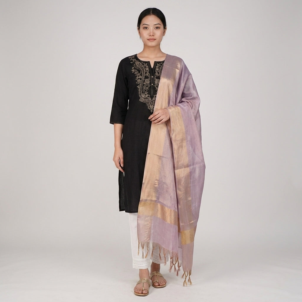 Embellished Brocade Dupatta