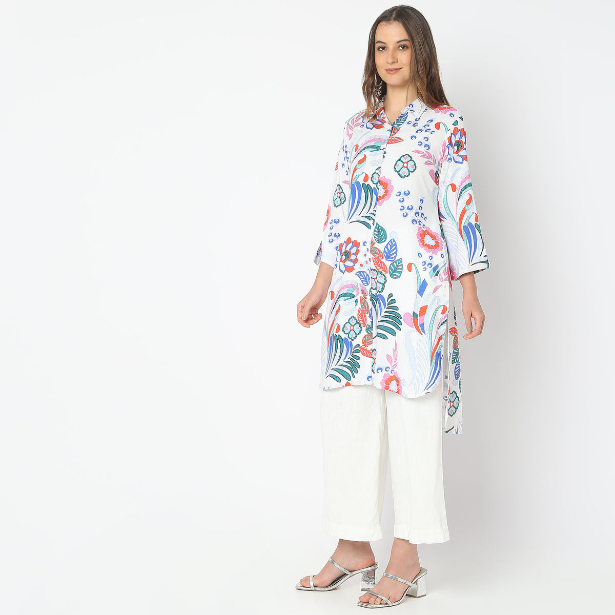 Flare Fit Printed Tunic