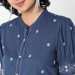 Flare Fit Embroidered Kurta