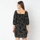 Flare Fit Printed Dress