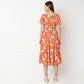 Flare Fit Printed Dress