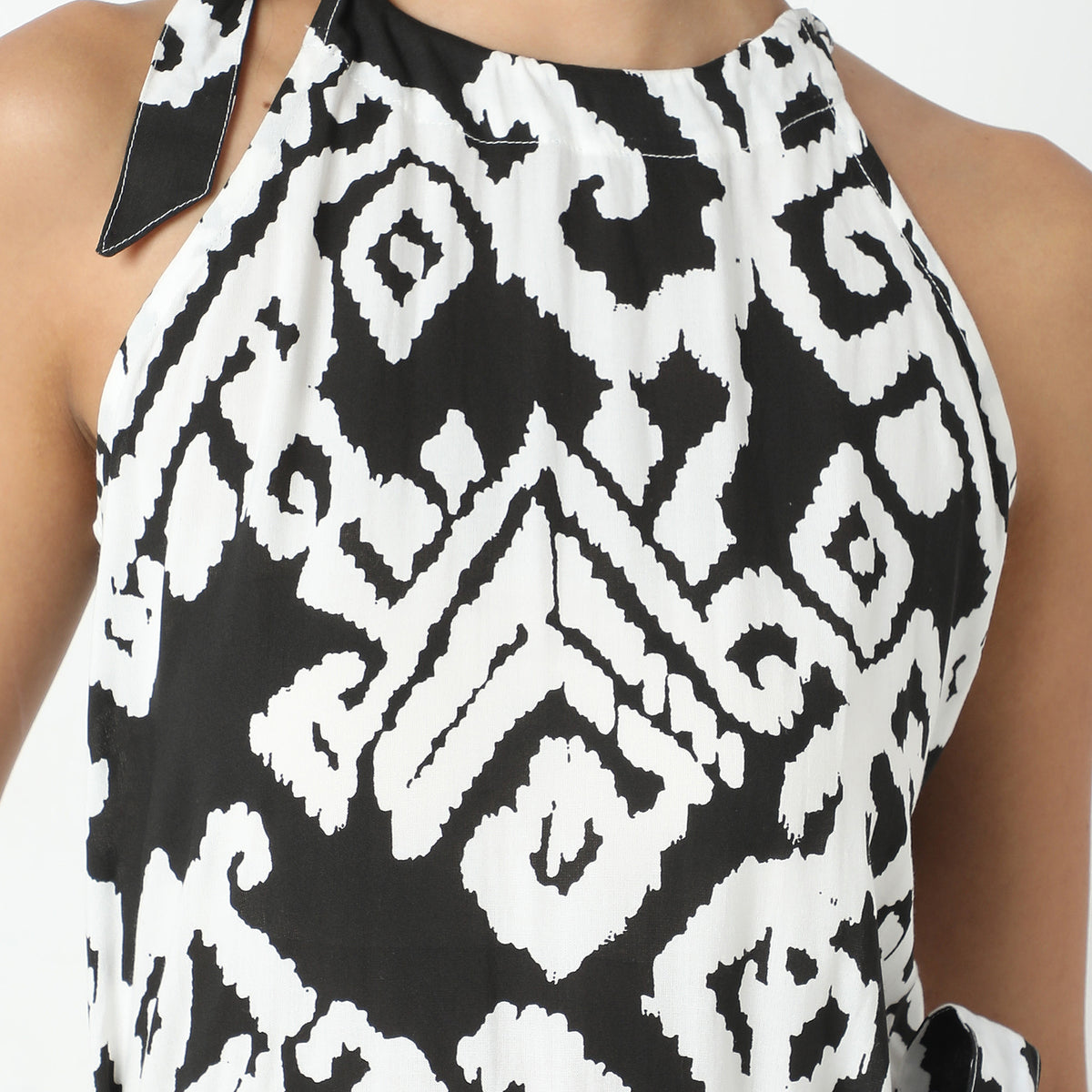 Flare Fit Printed Dress