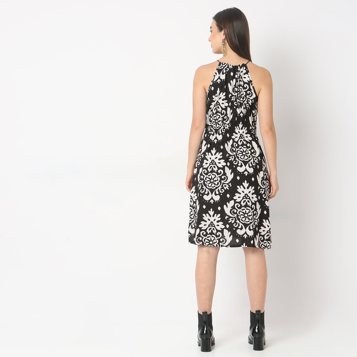 Straight Fit Printed Dress