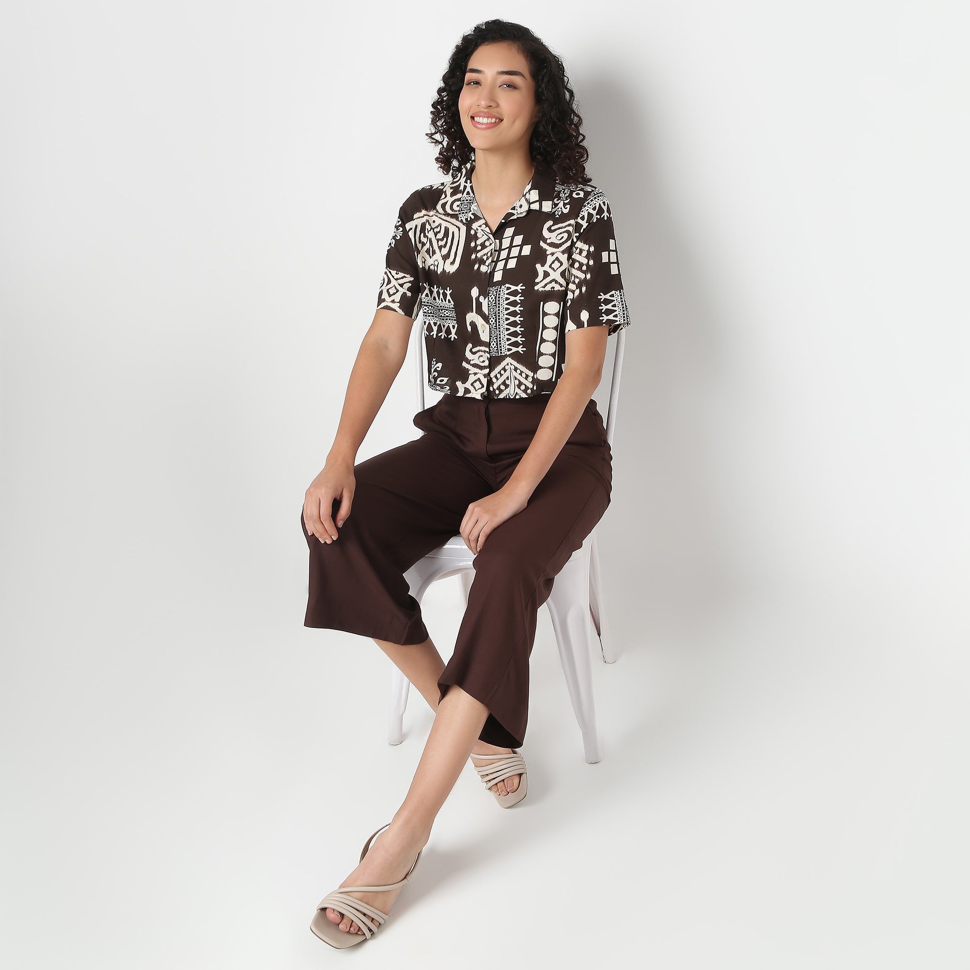 Camp Collar Crop Shirt