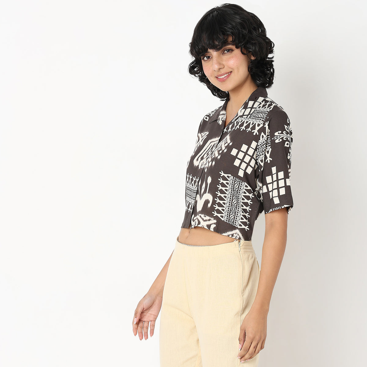 Regular Fit Printed Top