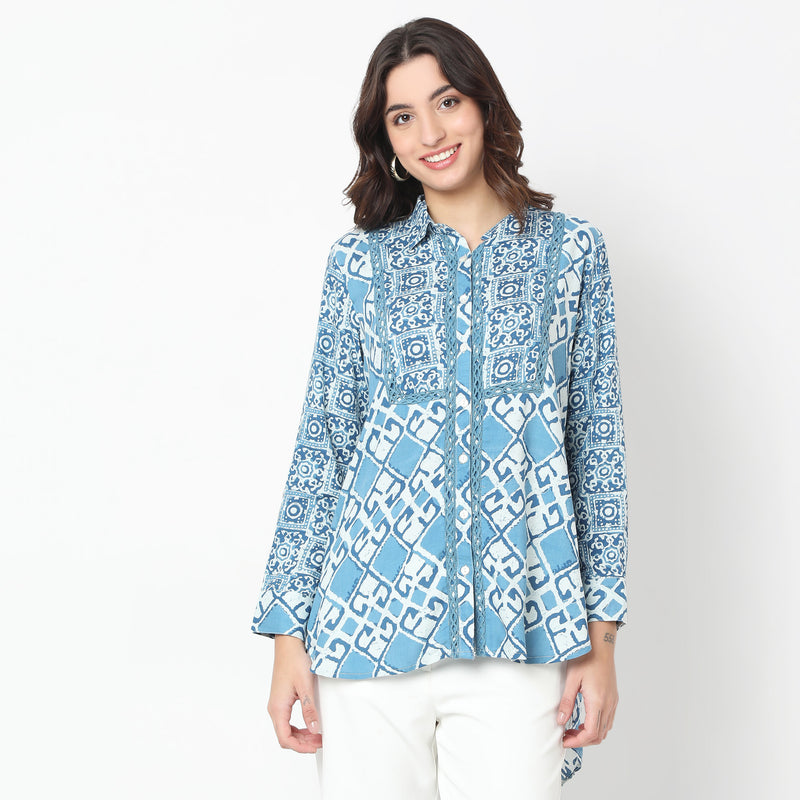 Straight Fit Printed Tunic