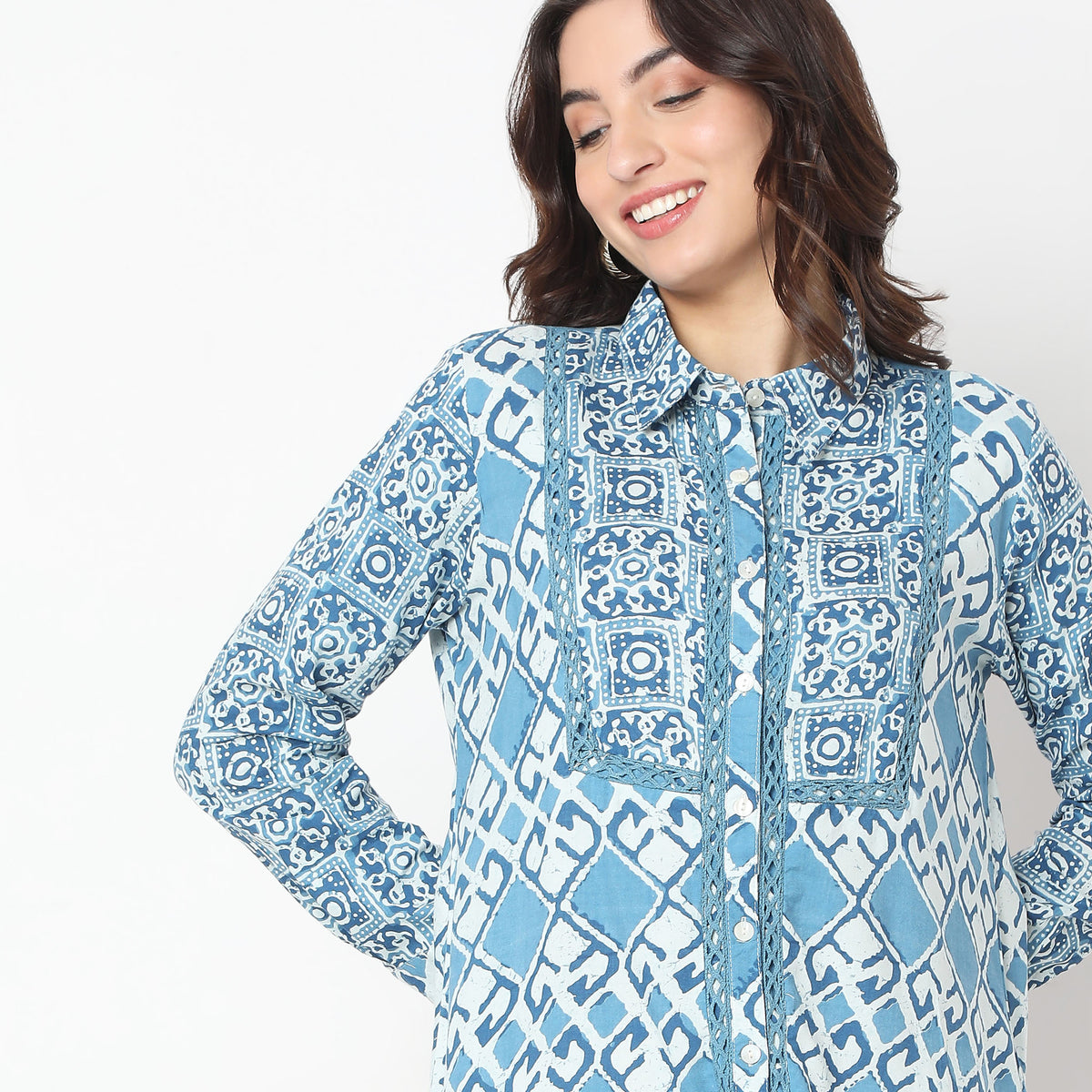 Straight Fit Printed Tunic