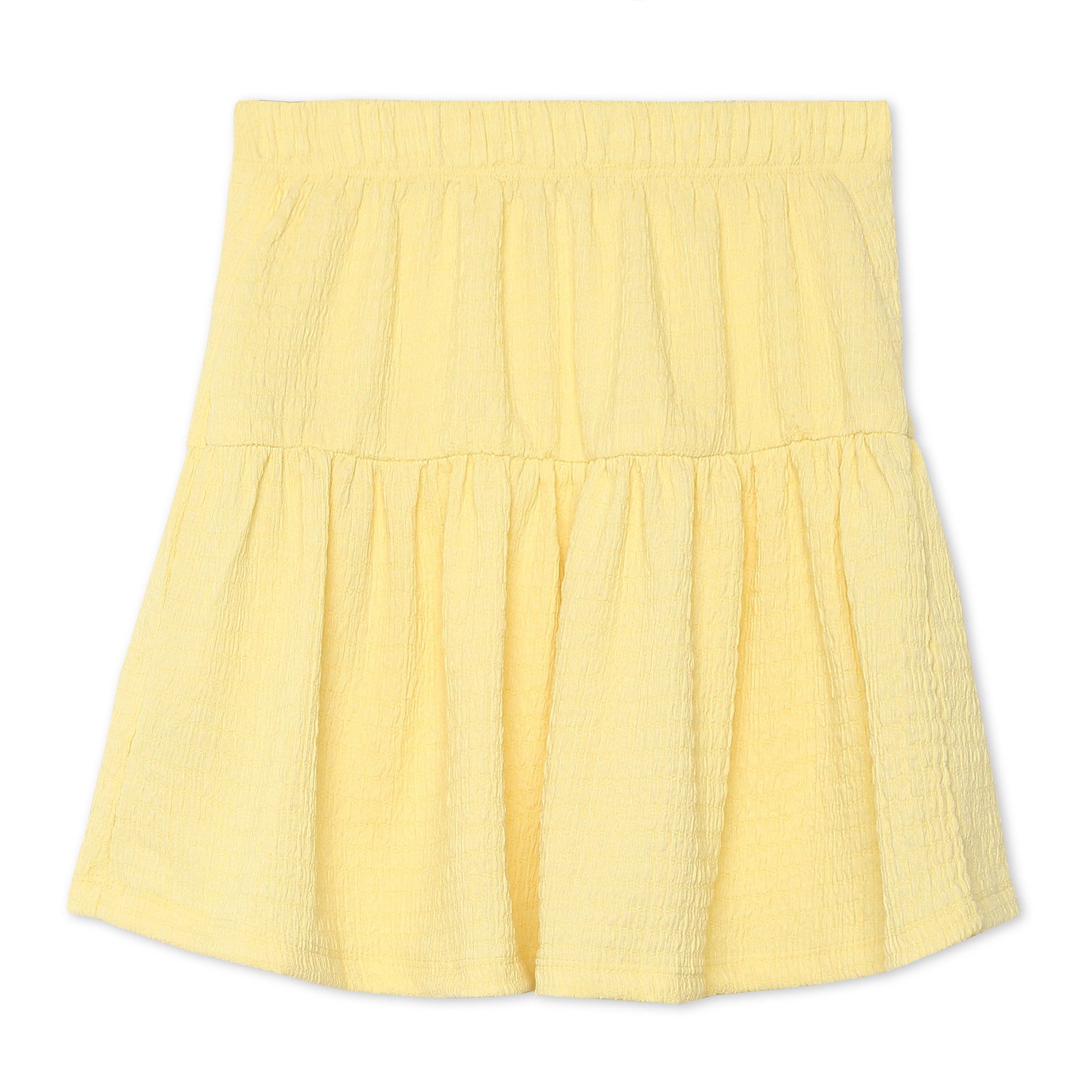 Girls Above Knee Solid Skirt