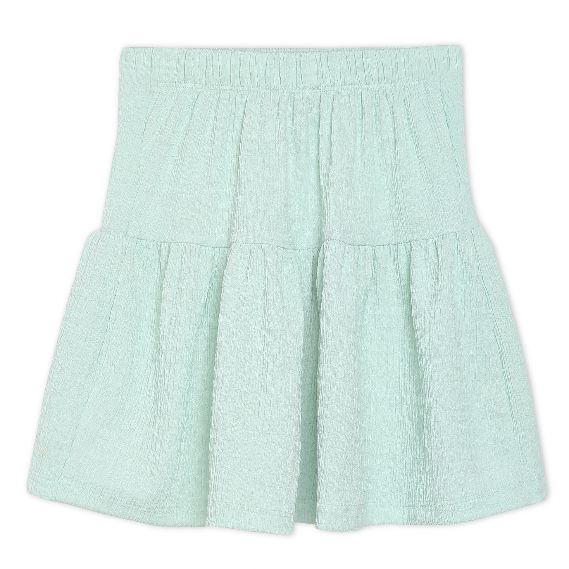 Girls Above Knee Solid Skirt