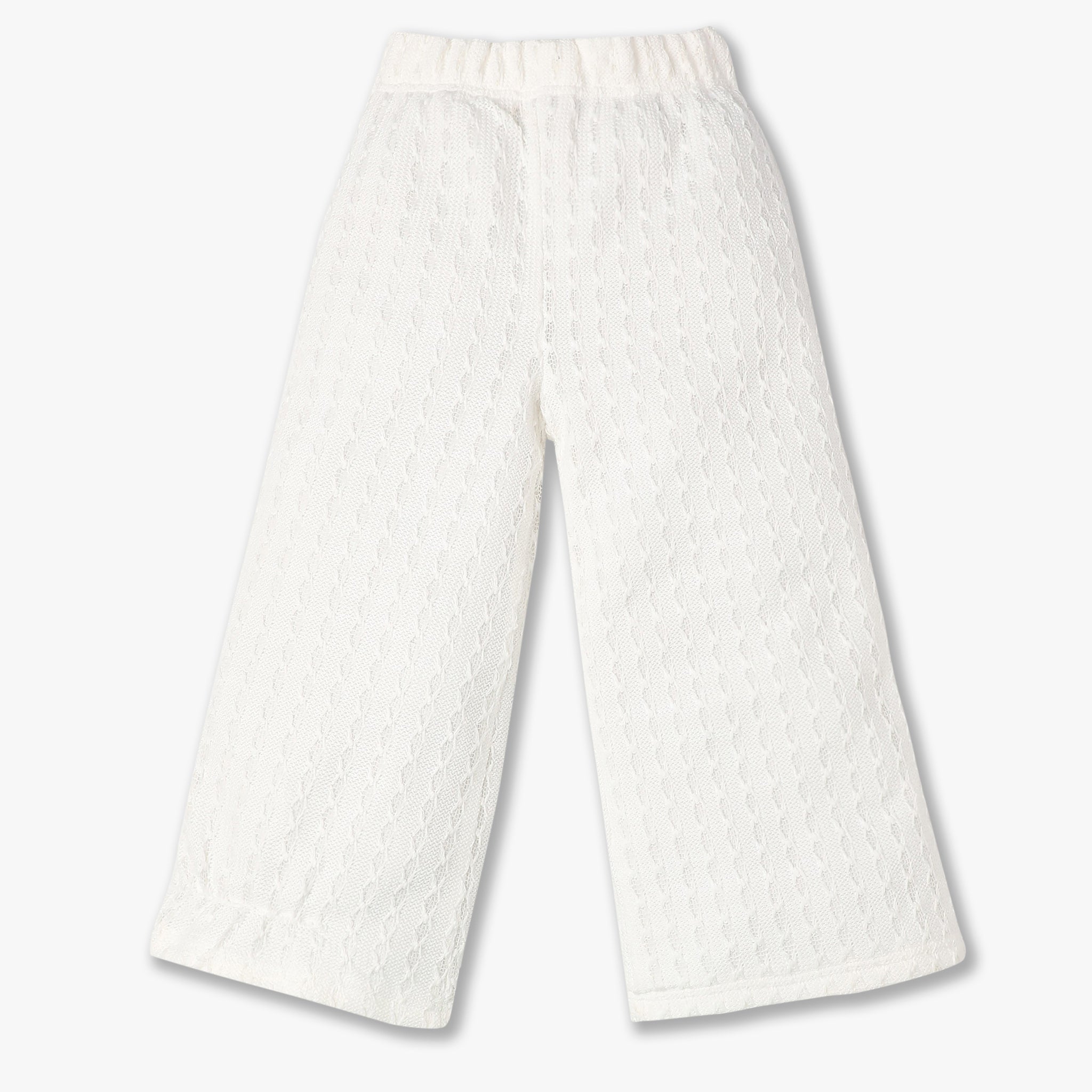 Girls Full Length Wide Leg Mid Rise Palazzos