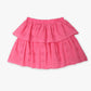 Girls Flare Fit Above Knee Pleats Mid Rise Skirt
