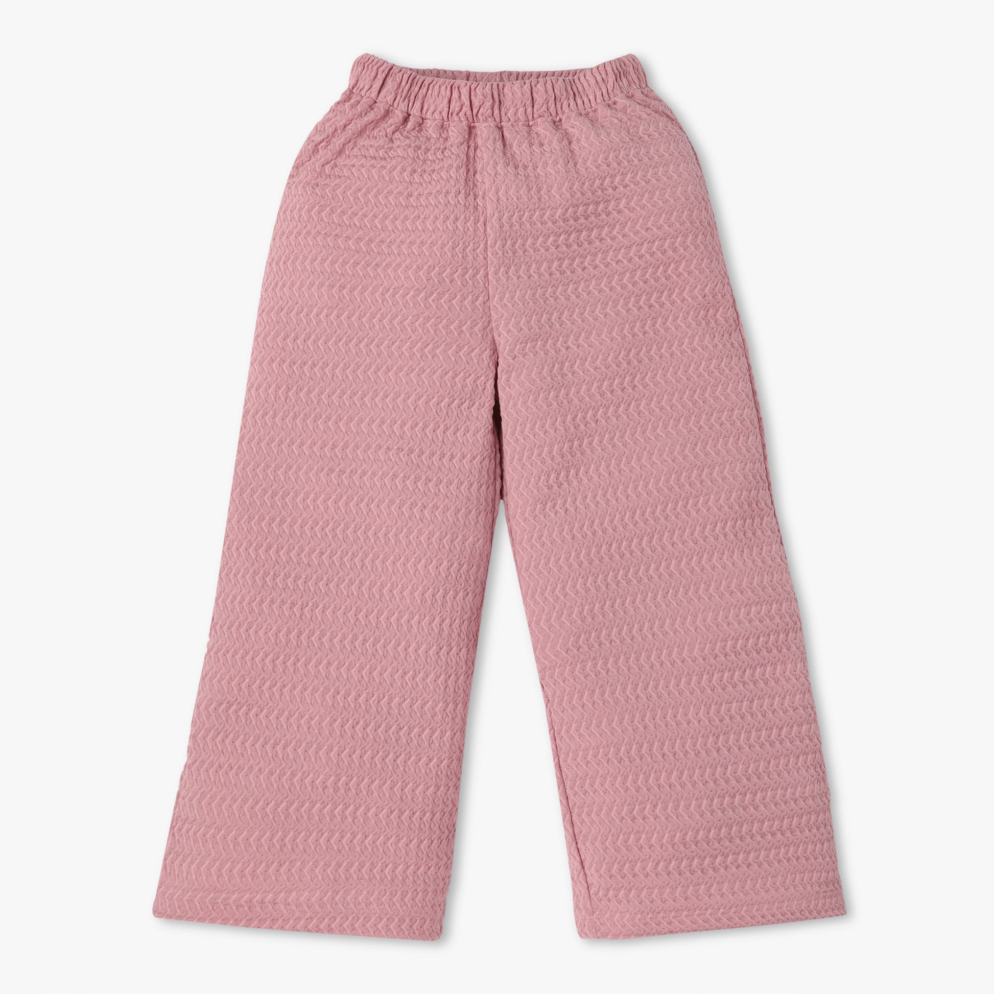 Girls Solid Mid Rise Palazzos